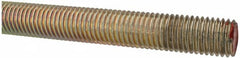 Value Collection - 3/4-10 UNC (Coarse), 6' Long, Alloy Steel Threaded Rod - Yellow Zinc-Plated Finish, Right Hand Thread - Makers Industrial Supply