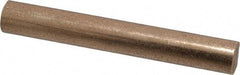 Made in USA - 3/8 Inch Diameter x 3 Inch Long, Oil Impregnated Bronze Round Rod - Alloy SAE 841 - Makers Industrial Supply