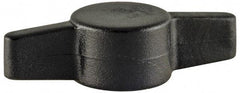 Made in USA - Tee Plastic Thumb Screw - 1-1/2" OAL, 1-1/2" Head Diam x 13/32" Head Height - Makers Industrial Supply