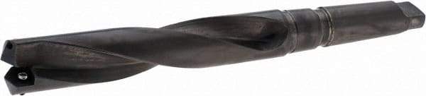 Allied Machine and Engineering - Series 3, 1-13/32 to 1-7/8" Diam, 4MT Taper Shank, Helical Flute Spade Drill - 6-1/2" Max Depth, 8-3/16" Body Length, 12-5/8" OAL, Standard Length, Through Coolant - Makers Industrial Supply