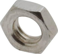 Value Collection - M5x0.80 Metric Coarse Stainless Steel Right Hand Hex Jam Nut - 8mm Across Flats, 2.7mm High, Uncoated - Makers Industrial Supply