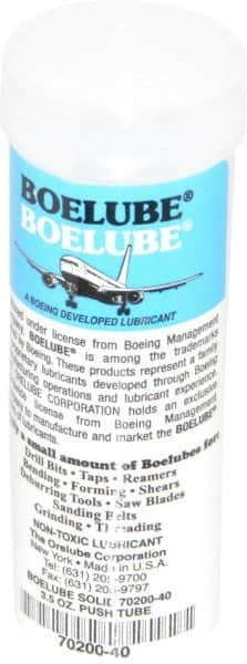 Boelube - 3.5 oz Push Tube Lubricant - White, -20°F Max - Makers Industrial Supply