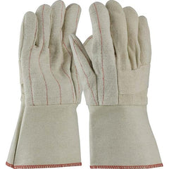 PIP - Size Universal Burlap & Cotton Canvas Lined Cotton Canvas Hot Mill Glove - Makers Industrial Supply