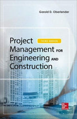 McGraw-Hill - PROJECT MANAGEMENT FOR ENGINEERING AND CONSTRUCTION Handbook, 3rd Edition - by Garold (Gary) Oberlender, McGraw-Hill, 2014 - Makers Industrial Supply