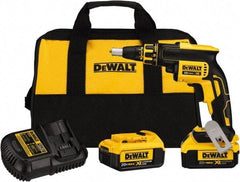 DeWALT - 20 Volt Lithium-Ion Battery Pistol Grip Cordless Screwdriver - 4,400 RPM, 266 In/Lb Torque - Makers Industrial Supply