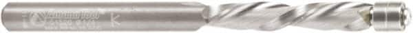 Amana Tool - 1/4" Cut Diam, 1-1/4" Length of Cut, 2 Flute Flush Trim Edge Profile Router Bit - Solid Carbide, 1/4" Shank Diam, 1-1/4" Shank Length, 3-5/16" OAL, Uncoated - Makers Industrial Supply