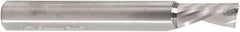 Amana Tool - 3/8" Cutting Diam x 3/4" Length of Cut, 1 Flute, Downcut Spiral Router Bit - Uncoated, Right Hand Cut, Solid Carbide, 3" OAL x 1/4" Shank Diam, 30° Helix Angle - Makers Industrial Supply