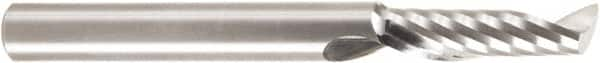 Amana Tool - 1/4" Cutting Diam x 7/8" Length of Cut, 1 Flute, Upcut Spiral Router Bit - Uncoated, Right Hand Cut, Solid Carbide, 2-1/2" OAL x 1/4" Shank Diam, 30° Helix Angle - Makers Industrial Supply