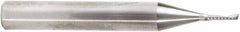 Amana Tool - 1/16" Cutting Diam x 1/4" Length of Cut, 1 Flute, Upcut Spiral Router Bit - Uncoated, Right Hand Cut, Solid Carbide, 2" OAL x 1/4" Shank Diam, 20° Helix Angle - Makers Industrial Supply