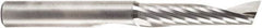 Amana Tool - 3/8" Cutting Diam x 1-5/8" Length of Cut, 1 Flute, Upcut Spiral Router Bit - Uncoated, Right Hand Cut, Solid Carbide, 3-1/2" OAL x 3/8" Shank Diam, 30° Helix Angle - Makers Industrial Supply