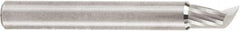 Amana Tool - 1/4" Cutting Diam x 3/8" Length of Cut, 1 Flute, Upcut Spiral Router Bit - Uncoated, Right Hand Cut, Solid Carbide, 2" OAL x 1/4" Shank Diam, 20° Helix Angle - Makers Industrial Supply