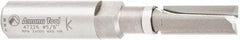 Amana Tool - 3/8" Cut Diam, 1" Length of Cut, 2 Flute Flush Trim Edge Profile Router Bit - Carbide-Tipped, 1/2" Shank Diam, 1" Shank Length, 3-1/4" OAL, Uncoated - Makers Industrial Supply