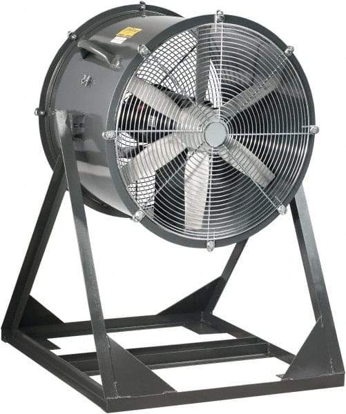 Americraft - 36" Blade, 3 hp, 20,500 CFM, Medium Floor Stand Industrial Circulation Fan - Floor Stand, 230/460 Volts, 1 Speed - Makers Industrial Supply