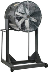 Americraft - 36" Blade, 3 hp, 18,500 CFM, High Floor Stand Industrial Circulation Fan - Floor Stand, 230/460 Volts, 1 Speed - Makers Industrial Supply