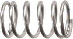 Associated Spring Raymond - 42.85mm OD, 3.76mm Wire, 3-1/2" Free Length, Compression Spring - 28.07 Lb Spring Rating, 209.5 N Max Work Load, Stainless Steel - Makers Industrial Supply