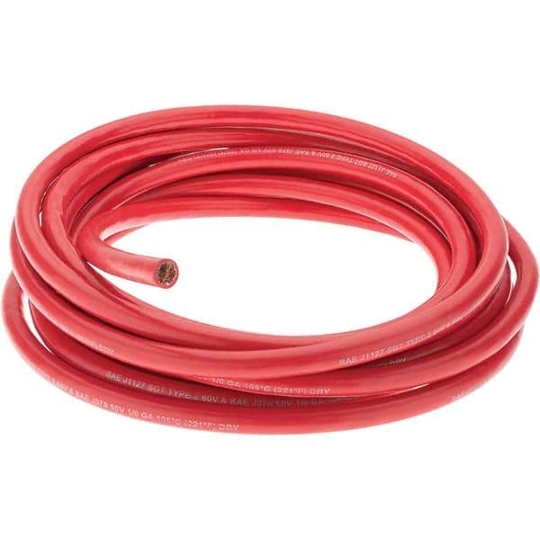 EastPenn - 1/0 Gauge Top Post Cable - Red, 25" Long - Makers Industrial Supply