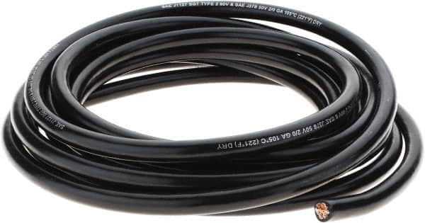 EastPenn - 2/0 Gauge Top Post Cable - Black, 25" Long - Makers Industrial Supply