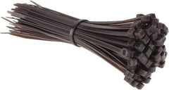 Value Collection - 8" Long Brown Nylon Standard Cable Tie - 50 Lb Tensile Strength, 54mm Max Bundle Diam - Makers Industrial Supply