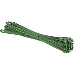 Value Collection - 15.2" Long Green Nylon Standard Cable Tie - 50 Lb Tensile Strength, 114mm Max Bundle Diam - Makers Industrial Supply