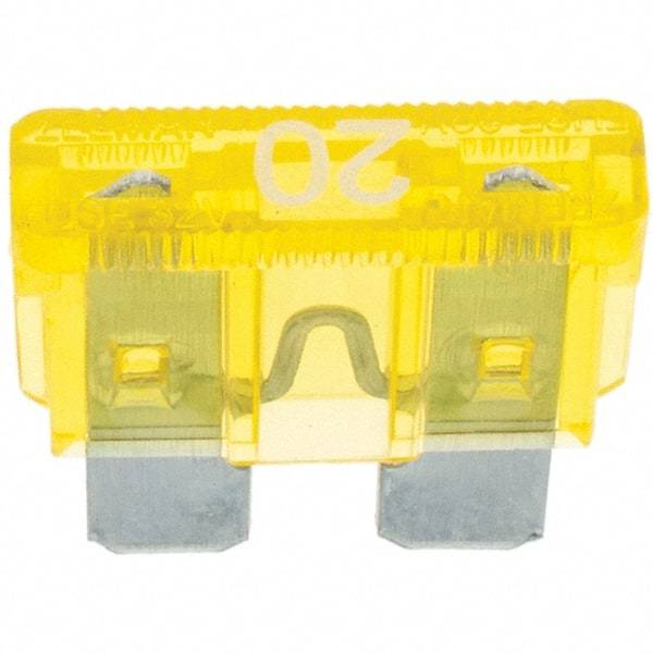 Value Collection - 20 Amp, Automotive Fuse - Yellow - Makers Industrial Supply