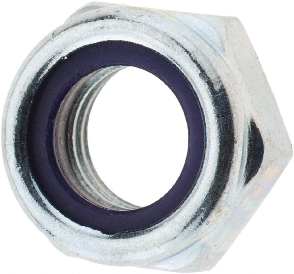 Value Collection - 5/16-24 UNF Steel Right Hand Hex Nut - 1/2" Across Flats, 17/64" High, Zinc Yellow Dichromate Finish - Makers Industrial Supply