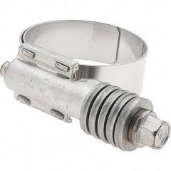 Made in USA - 1 to 1-3/4" Diam, Stainless Steel Worm Drive Clamp - Makers Industrial Supply