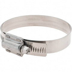 Made in USA - 2-3/4 to 3-5/8" Diam, Stainless Steel High Torque Worm Drive Clamp - Makers Industrial Supply