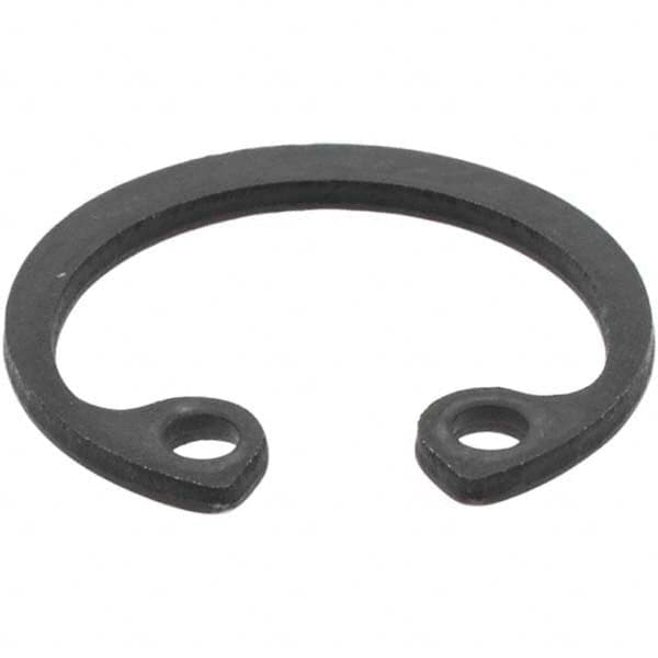 Made in USA - 1mm Thick, Plain Finish, Spring Steel Snap Internal Retaining Ring - 15.7mm Groove Diam - Makers Industrial Supply