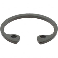 Made in USA - 0.035" Thick, Plain Finish, Spring Steel Snap Internal Retaining Ring - 0.596" Groove Diam - Makers Industrial Supply