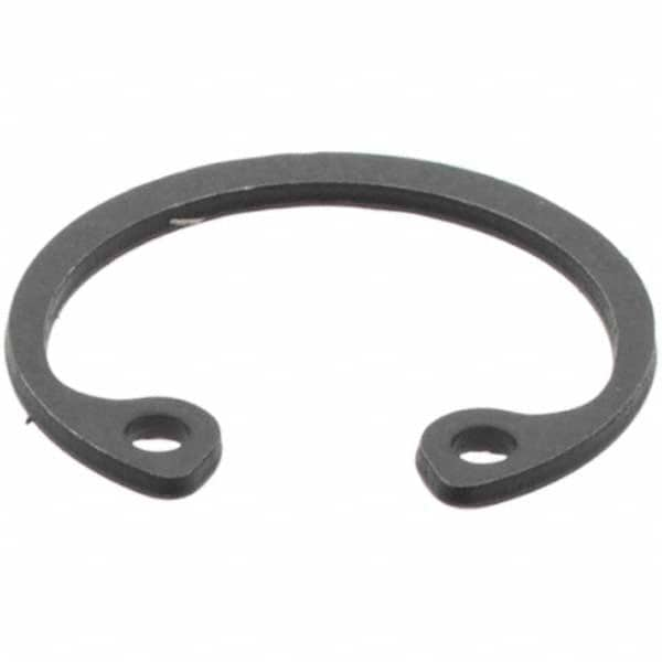 Made in USA - 0.025" Thick, Plain Finish, Spring Steel Snap Internal Retaining Ring - 0.461" Groove Diam - Makers Industrial Supply