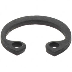 Made in USA - 8mm Nominal, 0.8mm Thick, Plain Finish, Spring Steel Snap Internal Retaining Ring - 8.4mm Groove Diam - Makers Industrial Supply