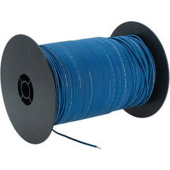 EastPenn - 18 AWG, 1,000' OAL, Hook Up Wire - Blue Polyethylene Jacket - Makers Industrial Supply