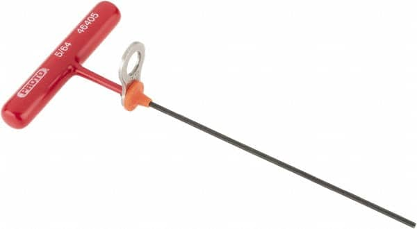 Proto - 5/64" Hex, Tethered T-Handle Cushion Grip, Hex Key - 6" OAL, Alloy Steel, Inch System of Measurement - Makers Industrial Supply