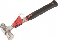 Proto - Steel Tethered Ball Pein Hammer - Steel Handle with Grip, 1-5/16" Face Diam, 12-7/8" OAL - Makers Industrial Supply