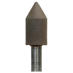 1″ × 2″ 1/2″ Spindle Center Lap Mounted Point 80 Grit Aluminum Oxide - Makers Industrial Supply