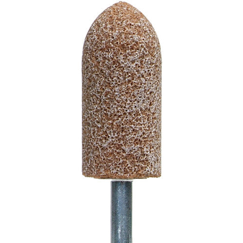 7/8″ × 2″ 1/4″ Spindle Gemini Mounted Point A11 36 Grit Aluminum Oxide - Makers Industrial Supply