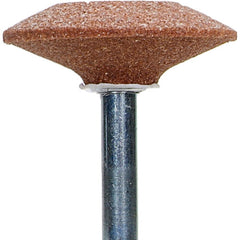 ‎1-5/8″ × 3/8″ 1/4″ Spindle Gemini Mounted Point A36 60 Grit Aluminum Oxide - Makers Industrial Supply