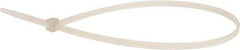 Value Collection - 11.0236" Long Natural (Color) Nylon Standard Cable Tie - 40 Lb Tensile Strength - Makers Industrial Supply