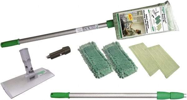 Unger - 8" Wide Microfiber Strip Washer Window Cleaning Kit - Microfiber, 8 Inch Wide Blade - Makers Industrial Supply