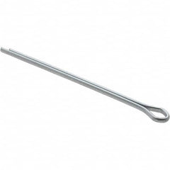 Bee Leitzke - 3/32" Diam x 2" Long Extended Prong Cotter Pin - Grade 2, Zinc-Plated, Steel - Makers Industrial Supply