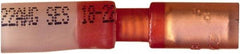 Value Collection - 20 to 18 AWG Crimp Bullet Connector - 0.157" Bullet Diam, Red Heat Shrink & Polyolefin Insulation - Makers Industrial Supply