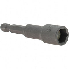 VEGA Industries - 3/8" Magnetic Nutsetter - 1/4" Hex Drive, 2-9/16" OAL - Makers Industrial Supply