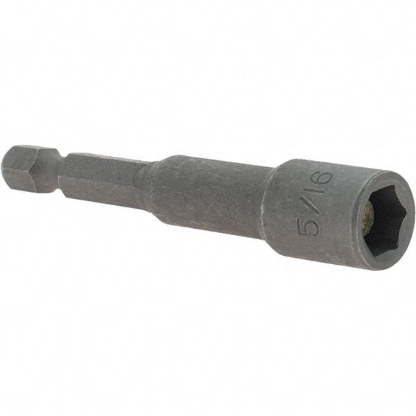 VEGA Industries - 5/16" Magnetic Nutsetter - 1/4" Hex Drive, 2-9/16" OAL - Makers Industrial Supply