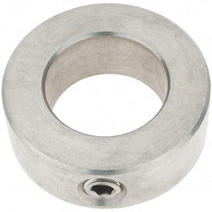 Import - 15/16" Bore, Stainless Steel, Set Screw Shaft Collar - 1-1/2" Outside Diam, 9/16" Wide - Makers Industrial Supply