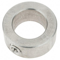 Import - 13/16" Bore, Stainless Steel, Set Screw Shaft Collar - 1-5/16" Outside Diam, 9/16" Wide - Makers Industrial Supply