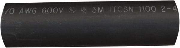 Value Collection - 6" Long, 3:1, Polyolefin Heat Shrink Electrical Tubing - Black - Makers Industrial Supply