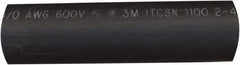 Value Collection - 6" Long, 3:1, Polyolefin Heat Shrink Electrical Tubing - Black - Makers Industrial Supply