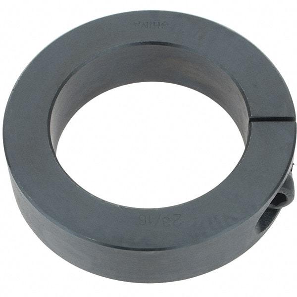 Import - 2-3/16" Bore, Steel, One Piece Clamp Collar - 3-1/4" Outside Diam, 3/4" Wide - Makers Industrial Supply