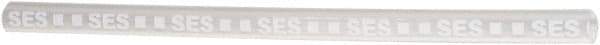 Value Collection - 6" Long, 4:1, Polyolefin Heat Shrink Electrical Tubing - Clear, White - Makers Industrial Supply