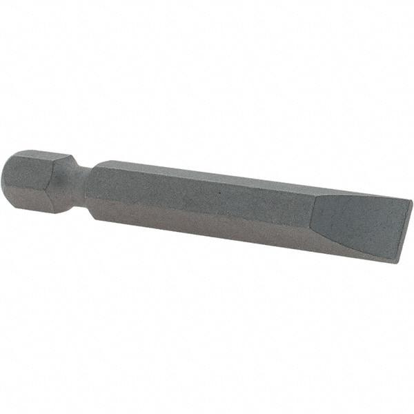 VEGA Industries - 0.275" Slotted Screwdriver Bit - 1/4" Hex Drive, 1-15/16" OAL - Makers Industrial Supply